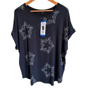 New! Buffalo David Bitton Super Soft Lightweight French Terry Short Sleeve Top M